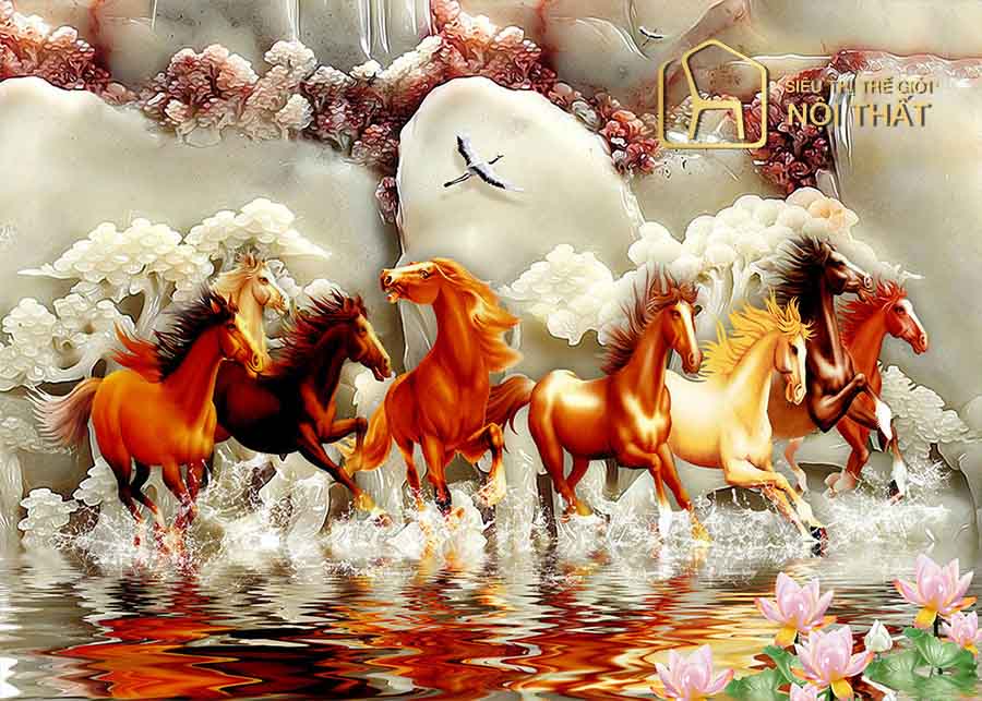 Tranh bát mã - Mã đáo thành công