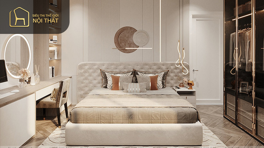 Tủ quần áo khi đặt trong phòng ngủ cũng cần tuân thủ những nguyên tắc nhất định để đem đến may mắn cho gia chủ