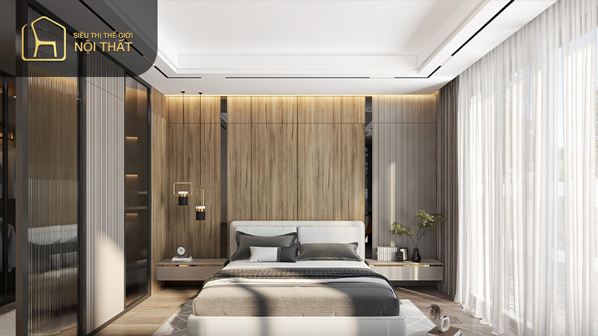 Nội thất phòng ngủ chính bao gồm giường ngủ lớn, tủ quần áo, phòng thay đồ, tủ đầu giường, bàn trang điểm, nhà vệ sinh riêng.... Nội thất phòng ngủ chính bao gồm giường ngủ lớn, tủ quần áo, phòng thay đồ, tủ đầu giường, bàn trang điểm, nhà vệ sinh riêng....