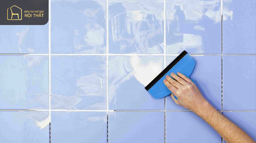 Để hạn chế tình trạng gạch bị phồng, nứt, bong tróc bạn nên sử dụng keo chà ron thay vì hồ xi măng