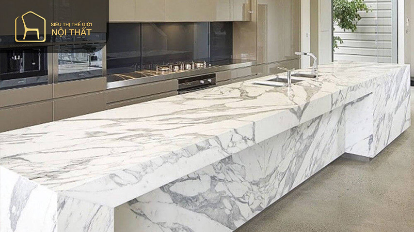 Màu trắng sứ nổi bật của đá granite Màu trắng sứ nổi bật của đá granite