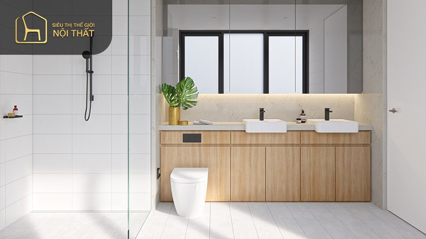 Vì có không gian nhỏ hẹp nên thiết kế nhà tắm nhỏ đẹp Vì có không gian nhỏ hẹp nên thiết kế nhà tắm nhỏ đẹp cần ưu tiên sự đơn giản và kết hợp trang trí những món nội thất nhỏ gọn