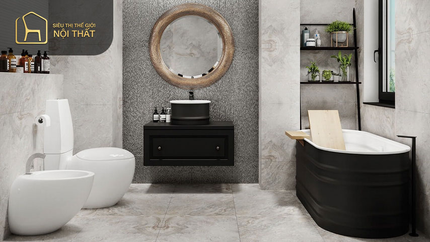 Mẫu nhà vệ sinh đẹp trong phòng ngủ Mẫu nhà vệ sinh đẹp trong phòng ngủ vừa đảm bảo sự riêng tư vừa giúp tiết kiệm diện tích