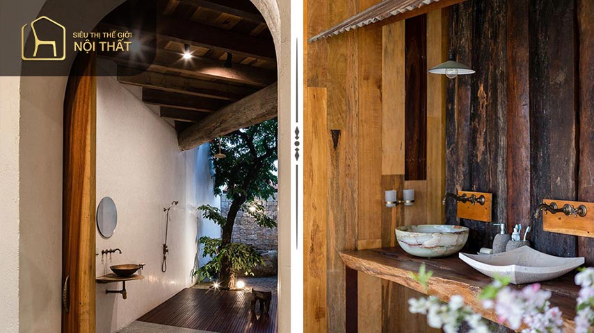 Nhà vệ sinh đẹp trang trí theo phong cách vintage Nhà vệ sinh đẹp trang trí theo phong cách vintage giúp cho nhà vệ sinh thêm tiện nghi và hiện đại hơn
