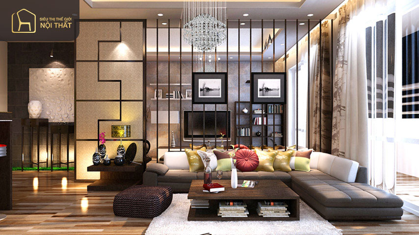 Mẫu phòng khách full nội thất Mẫu phòng khách full nội thất