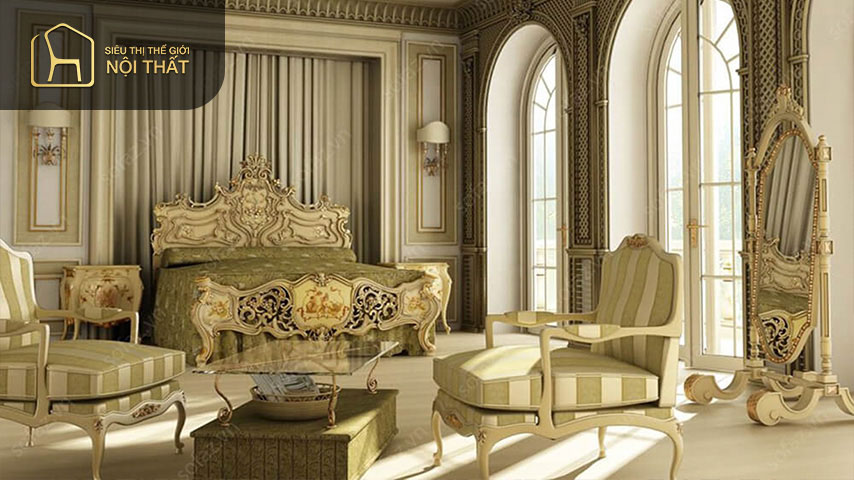 Thiết kế nội thất theo phong cách Rococo Luxury mang hơi thở quý tộc đem đến sự lộng lẫy xa hoa cho ngôi nhà