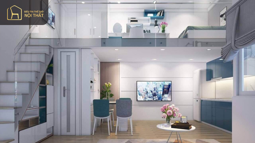 Mẫu phòng khách rộng 16m2 thu hút mọi ánh nhìn