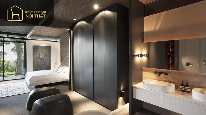 Cách thiết kế phòng ngủ có nhà vệ sinh 20m2 Cách thiết kế phòng ngủ có nhà vệ sinh 20m2