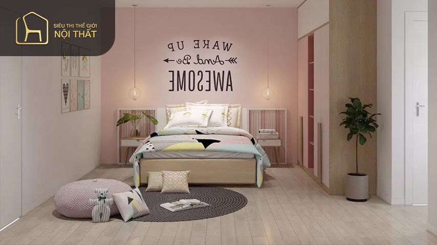 Nên chọn các chất liệu như gỗ tự nhiên hoặc gỗ công nghiệp khi thiết kế phòng ngủ bé gái hiện đại Nên chọn các chất liệu như gỗ tự nhiên hoặc gỗ công nghiệp khi thiết kế phòng ngủ bé gái hiện đại