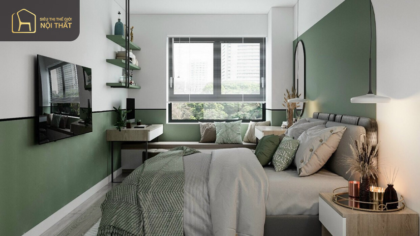 Trang trí phòng ngủ 12m2 cần bố trí đồ đạc khoa học để tạo không gian rộng rãi Trang trí phòng ngủ 12m2 cần bố trí đồ đạc khoa học để tạo không gian rộng rãi