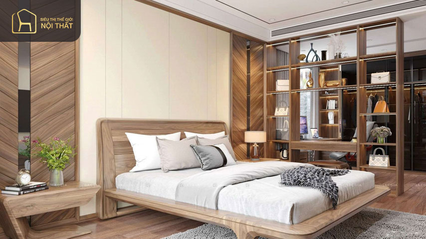 Trang trí phòng ngủ 15m2 sử dụng chất liệu gỗ kết hợp với cây xanh Trang trí phòng ngủ 15m2 sử dụng chất liệu gỗ kết hợp với cây xanh tạo sự mộc mạc gần gũi với thiên nhiên