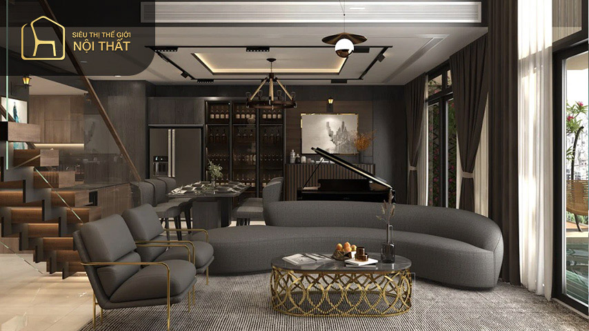 Thiết kế nội thất căn hộ chung cư 100m2 phong cách hiện đại Thiết kế nội thất căn hộ chung cư 100m2 phong cách hiện đại đem đến sự rộng rãi thoải mái cho gia đình