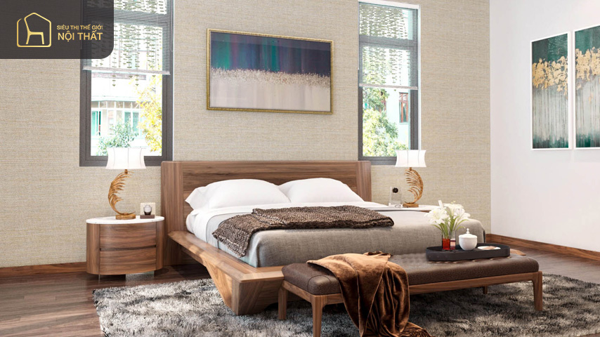 Nếu thiết kế nội thất căn hộ 45m2 có 2 phòng ngủ Nếu thiết kế nội thất căn hộ 45m2 có 2 phòng ngủ cần lựa chọn nội thất có kích thước nhỏ tích hợp với cửa sổ để tận dụng ánh sáng tự nhiên giúp căn phòng rộng rãi hơn