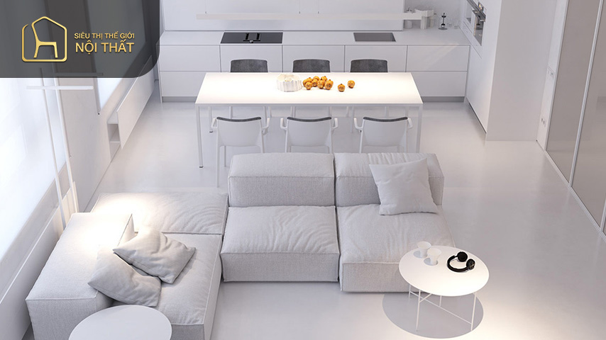 Chung cư 80m2 thiết kế với không gian mở được nhiều người ưu tiên lựa chọn