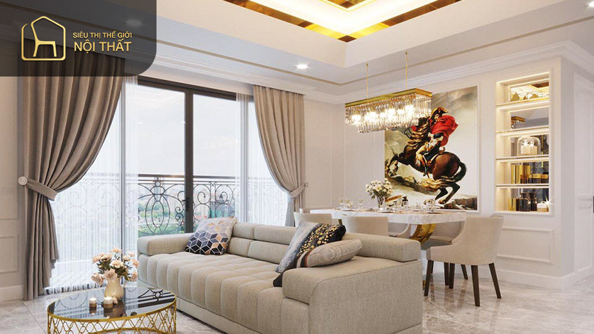 Thiết kế nội thất phòng ngủ căn hộ 80m2 với việc lựa chọn những gam màu nhẹ nhàng là xu hướng phổ biến hiện nay