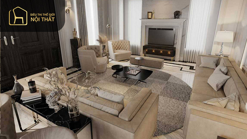 Thiết kế nội thất nhà chung cư 80m2 theo phong cách luxury đem lại sự sang trọng đẳng cấp