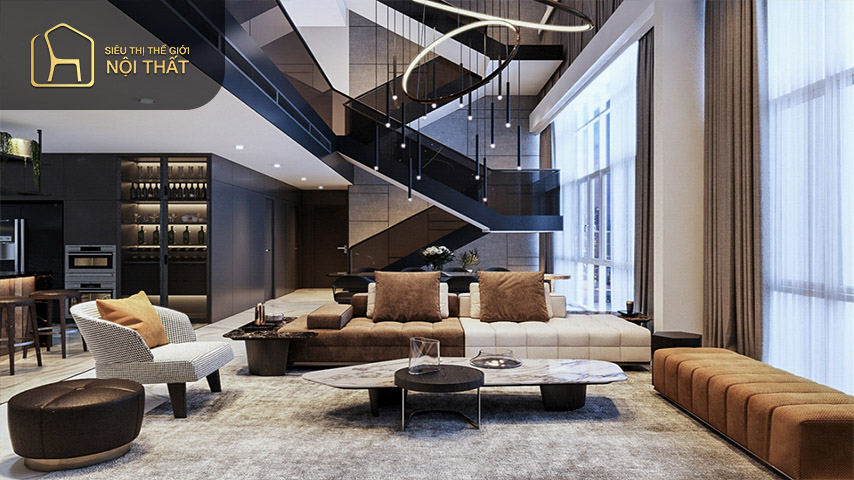Penthouse trở nên quyến rũ hơn nhờ thiết kế thông tầng Penthouse trở nên quyến rũ hơn nhờ thiết kế thông tầng