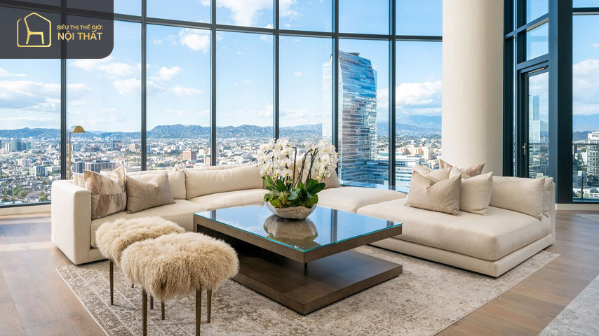 Penthouse thường nằm ở phần mái các tòa nhà cao tầng Penthouse thường nằm ở phần mái các tòa nhà cao tầng