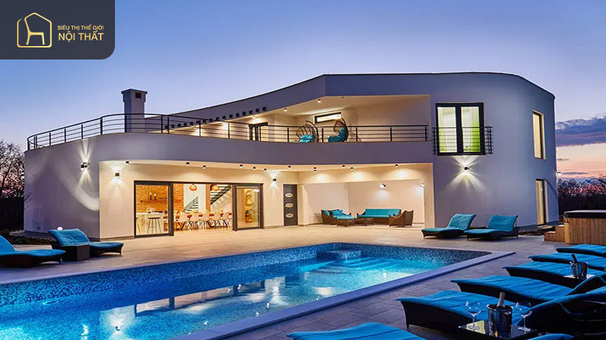 Villa là loại hình nhà ở đặc biệt, có thể thấy ở một số khách sạn nghỉ dưỡng