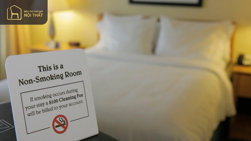 Smoking/Non-Smoking Room là phòng dành riêng cho khách hút thuốc để hạn chế ảnh hưởng đến các khách hàng khác