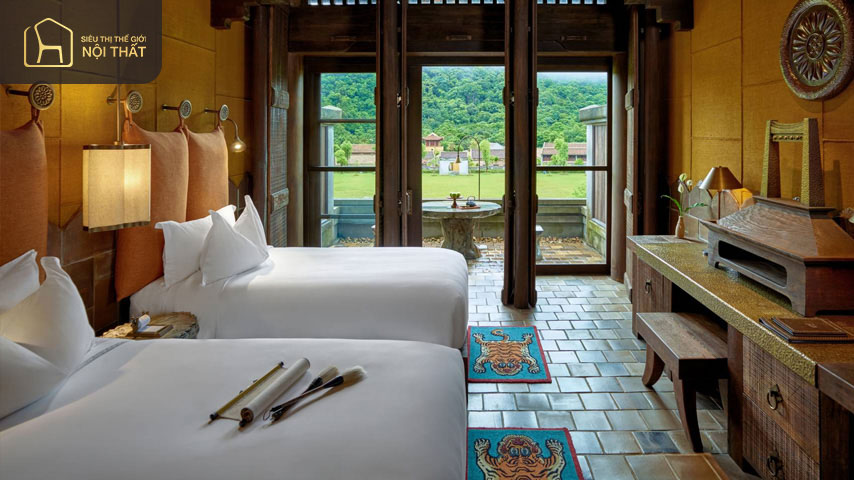 Phòng Deluxe có diện tích lớn, trang thiết bị trong phòng cao cấp nên giá sẽ cao hơn so với các phòng khách sạn khác