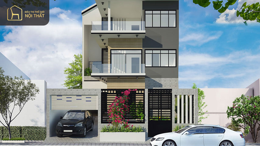 Thiết kế biệt thự mini có gara là nhu cầu thiết yếu hiện nay