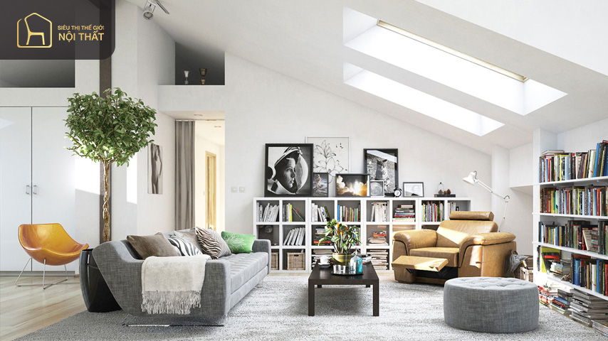 Các yếu tố của căn hộ kết hợp với nhau để tạo thành một tổng thể thẩm mỹ