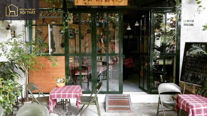 Phong cách Vintage mang lại vẻ đẹp cổ xưa cho quán cà phê