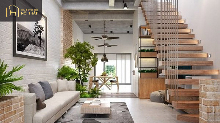 Vị trí đặt cầu thang nhà ống 5m hợp phong thủy Vị trí đặt cầu thang nhà ống 5m hợp phong thủy