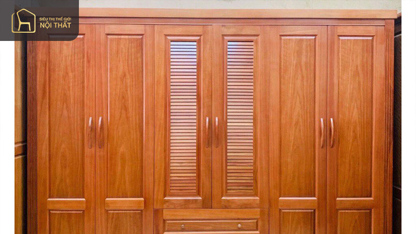 Tủ quần áo được làm bằng gỗ xoan đào có độ bền cao