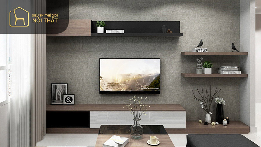 Kệ trang trí với thiết kế đơn giản cố định đồ vật bằng khung gỗ Kệ trang trí với thiết kế đơn giản cố định đồ vật bằng khung gỗ mang đến cảm giác chắc chắn, tối giản nhất trong ngôi nhà bạn