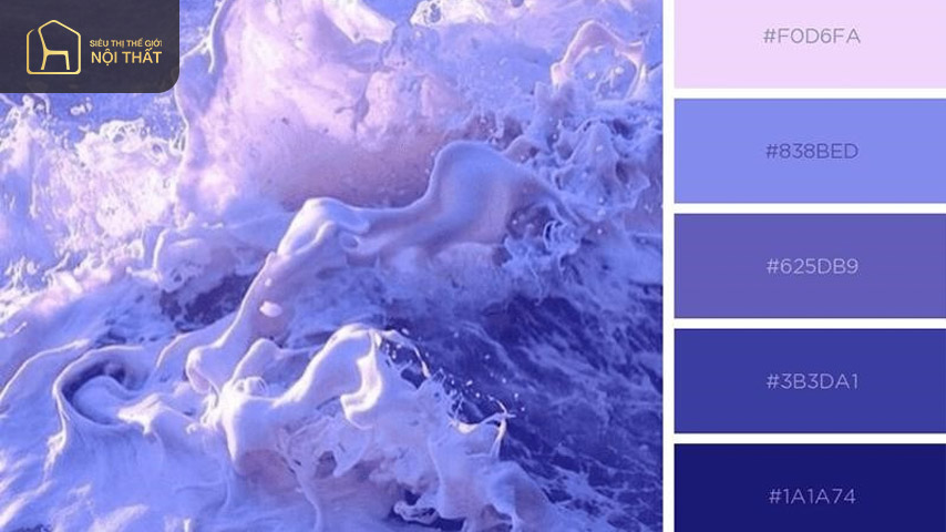 Những màu thuộc dải màu tím pastel được dùng cho những lời mời hay sự kiện trang trọng