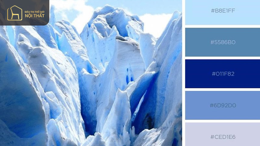 Màu pastel blue rất phổ biến