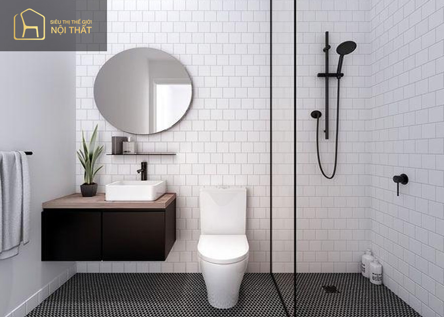 Sen tắm thường là lựa chọn hàng đầu của các gia chủ cho thiết kế phòng tắm 4m2