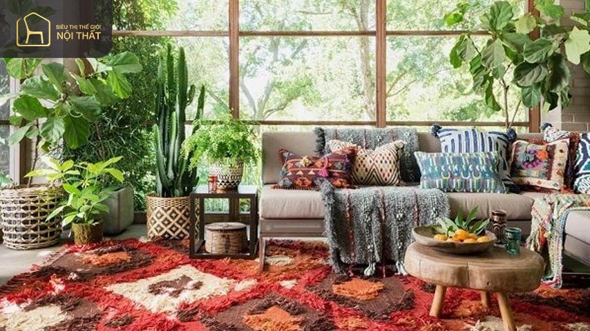 Chọn nội thất càng gần với phong cách ban đầu thì lại càng làm nổi bật phong cách boho chic