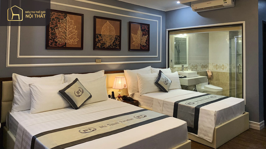 Phòng Deluxe Triple có giường lớn hơn các phòng DLX bình thường khác