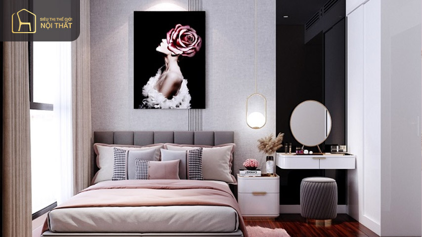 Hạn chế sử dụng nội thất màu hồng đậm trong phòng ngủ