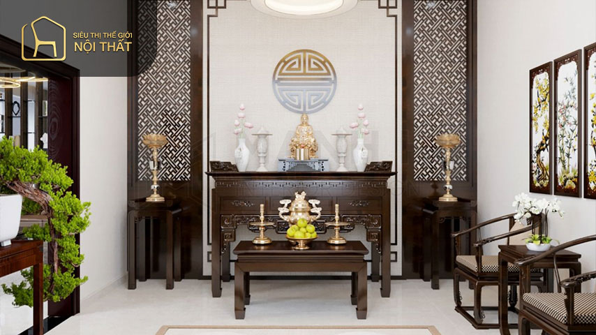 Lựa chọn vị trí đặt phòng thờ trang trọng
