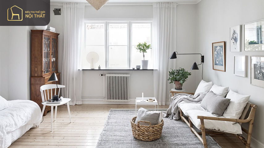 Nhà trọ hình ống đẹp diện tích 15m2
