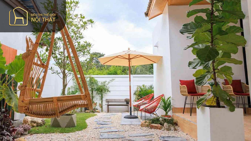Thiết kế sân vườn hiện đại hợp phong thủy