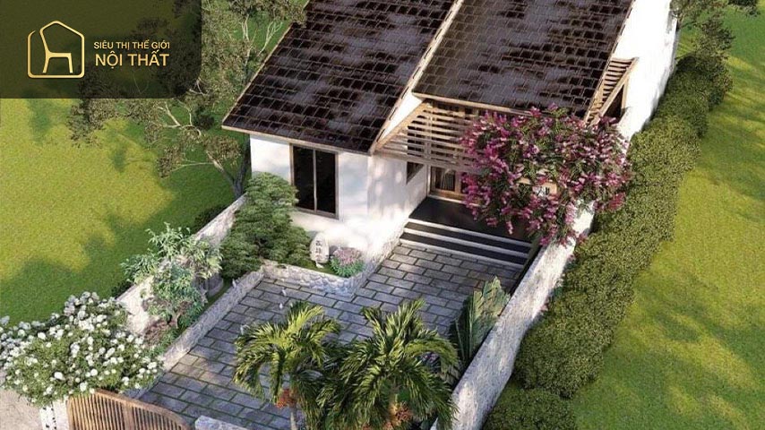 Sân vườn nhà cấp 4 nhỏ đẹp lạ mắt