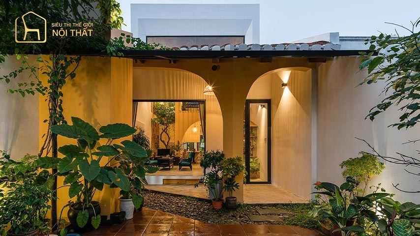 Sân vườn cấp 4 đẹp hợp xu hướng