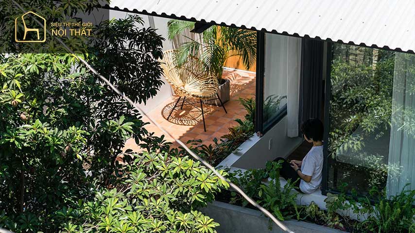 Ánh sáng tốt sẽ làm nổi bật lên mảng sân vườn nhà cấp 4 của bạn