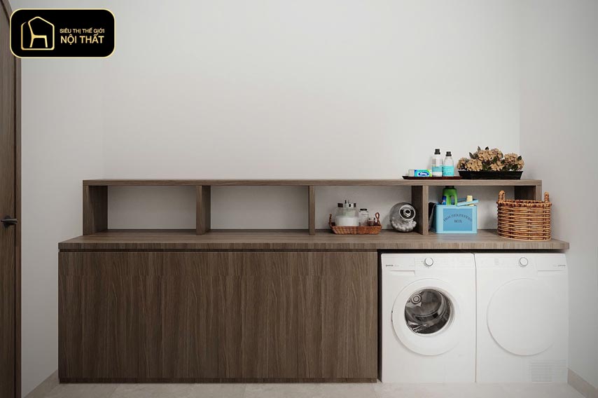 thiết kế máy giặt trong phòng tắm