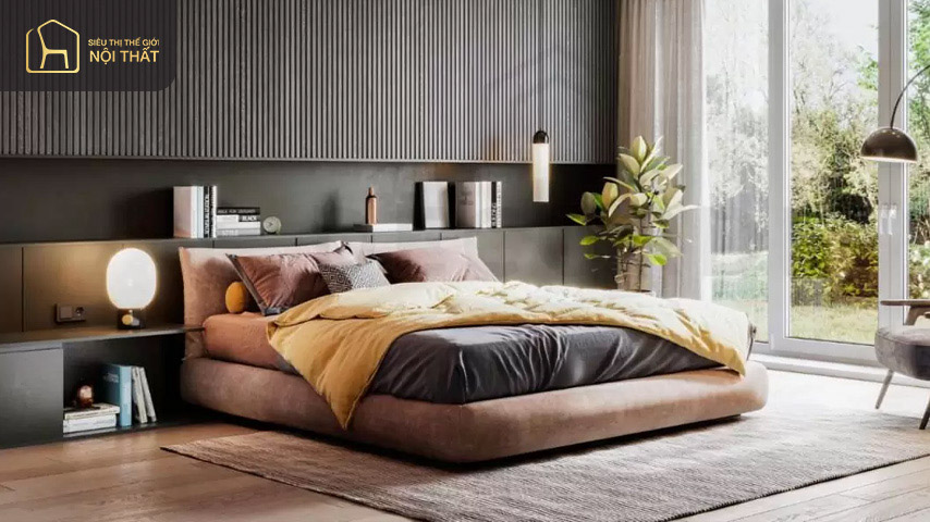 Mẫu thiết kế phòng ngủ kết hợp cây xanh