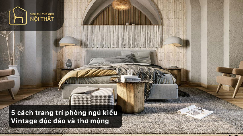 5 cách trang trí phòng ngủ kiểu Vintage độc đáo và thơ mộng