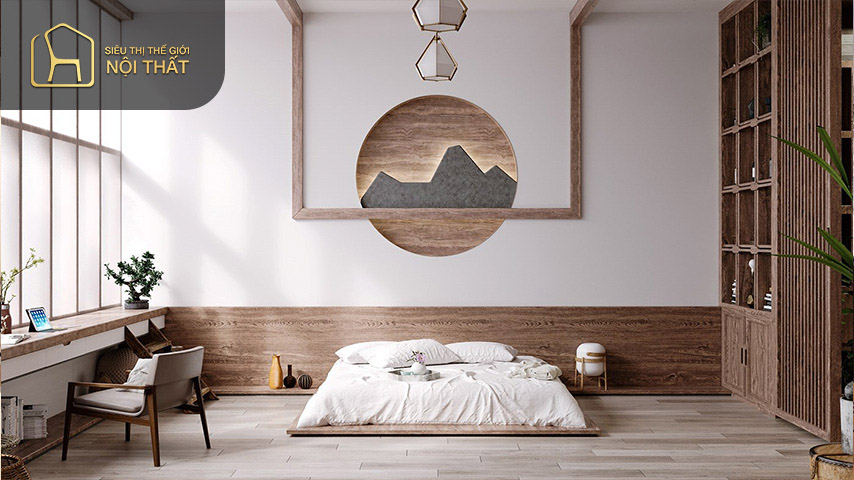 Phòng ngủ không giường vibe Nhật Bản siêu xinh