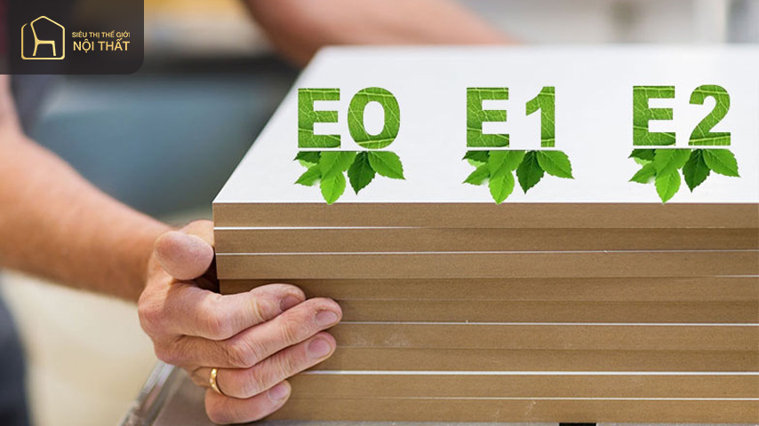 E1 là sản phẩm ván sàn đạt nồng độ phát thải 0,03 ppm, E1 là sản phẩm ván sàn đạt nồng độ phát thải 0,03 ppm, ở ngưỡng này, Formol thải ra với nồng độ loãng không ảnh hưởng trực tiếp đến sức khỏe người sử