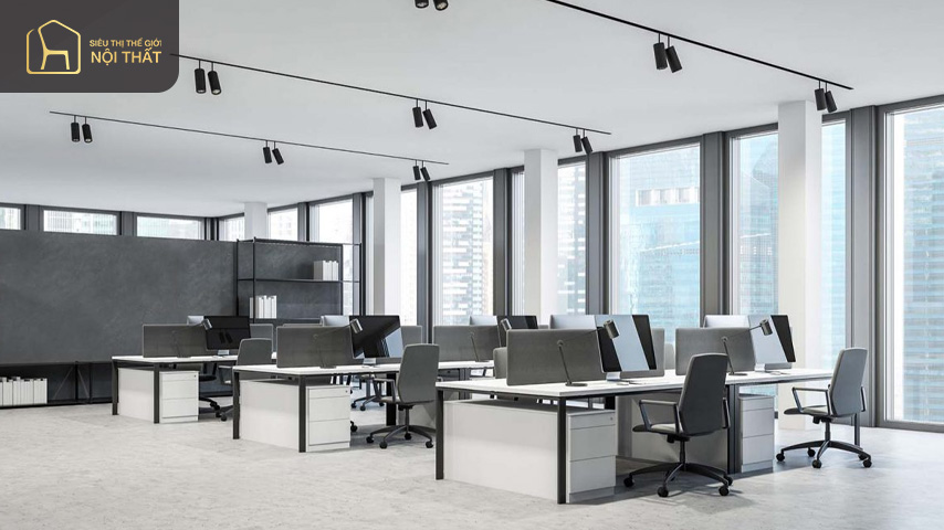 Thiết kế độc đáo mới lạ là điều thường thấy trong các thiết kế văn phòng 60m2