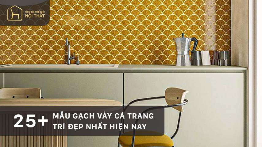 25+ Mẫu gạch vảy cá trang trí đẹp nhất hiện nay